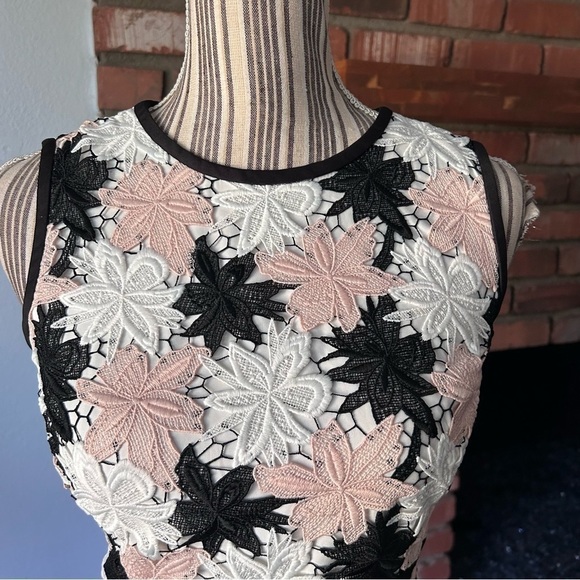 Kate Spade Tiger Lily Lace Sleeveless Sheath Dress in Breath of Fresh Air Sz 0 - Picture 4 of 11